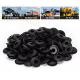 X100 Black Rubber Gladhand Seals Hose Gaskets for Semi Trucks & Trailers